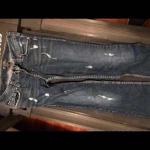 Junior silver jeans